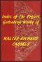 [Gutenberg 59572] • Index of the Project Gutenberg Works of Walter Richard Cassels